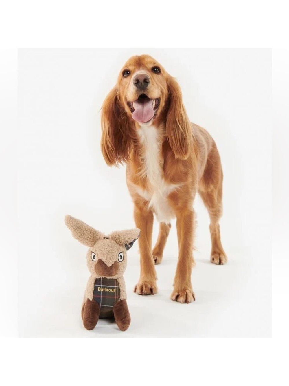 Barbour Dog Toy Rabbit Plaid Stuffed Logo Squeaker Dog Toy 🐾Best Friend